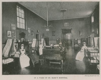 En una sala del Hospital de St Mary, Londres de English Photographer
