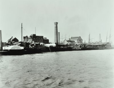 Estación de Bombeo de Isle of Dogs: exterior, 1895 de English Photographer