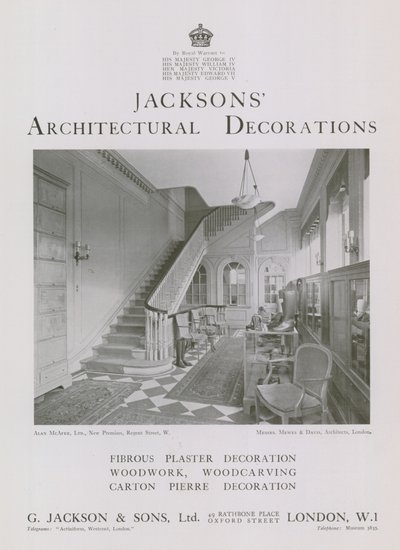 Decoraciones arquitectónicas de Jackson de English Photographer