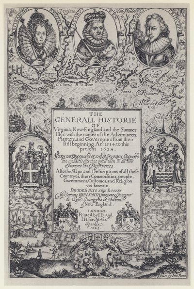 John Smith, La historia general de Virginia, J Dawson para M Sparkes 1624 de English Photographer