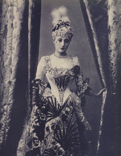 Kate Vaughan, actriz del Teatro Gaiety inglés (foto en blanco y negro) de English Photographer