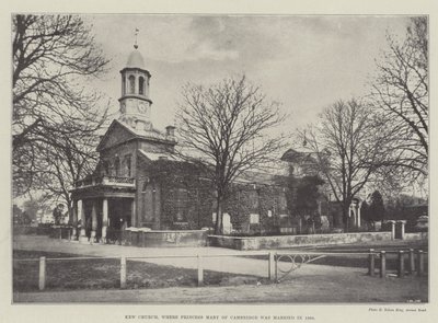 Iglesia de Kew, donde la Princesa María de Cambridge se casó en 1866 de English Photographer