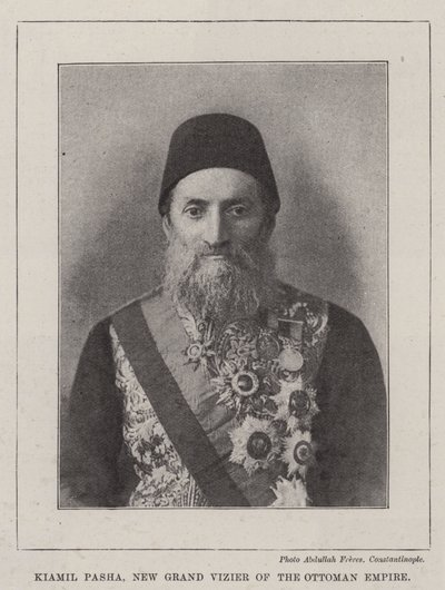 Kiamil Pasha, nuevo Gran Visir del Imperio Otomano de English Photographer