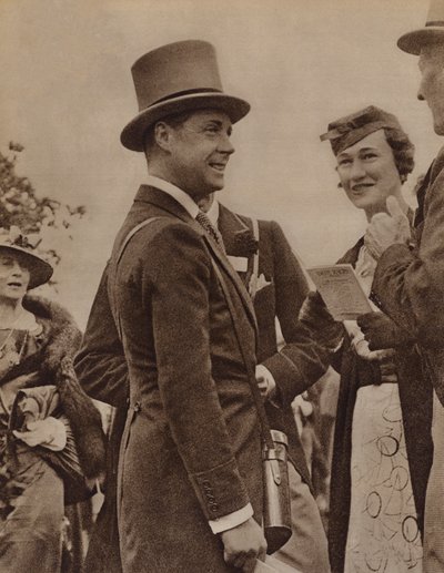 El rey Eduardo VIII y la Sra. Simpson en Ascot de English Photographer