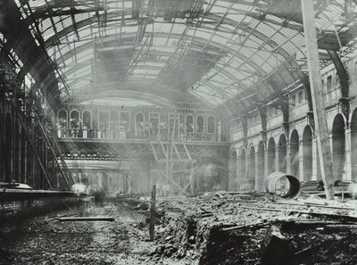 Kings Cross Station: trabajos de construcción en progreso, 1862 de English Photographer