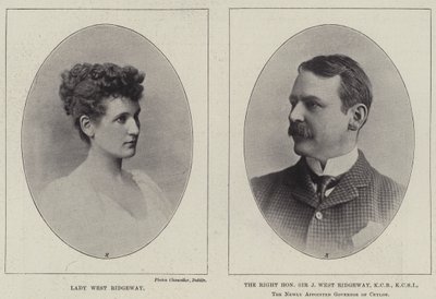 Lady West Ridgeway y el Muy Honorable Sir Joseph West Ridgeway de English Photographer