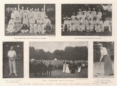 Los torneos de tenis y croquet de la semana pasada y el cricket de las escuelas públicas de English Photographer