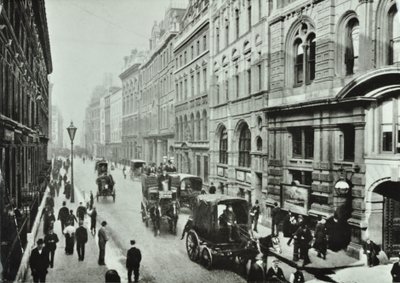 Leadenhall Street, Ciudad de Londres, 1895 de English Photographer