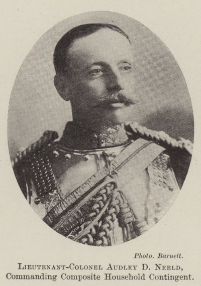 Teniente Coronel Audley D. Neeld, Comandante del Contingente Compuesto de la Casa de English Photographer