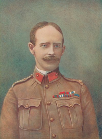 Teniente General Ian Hamilton. Comandante de la División de Infantería Montada, Fuerza de Campo Sudafricana de English Photographer