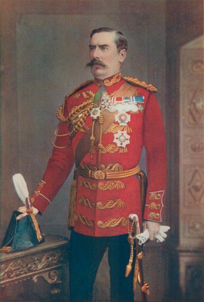 Teniente General Sir Baker Creed Russel. Comandante del Distrito Sur de English Photographer