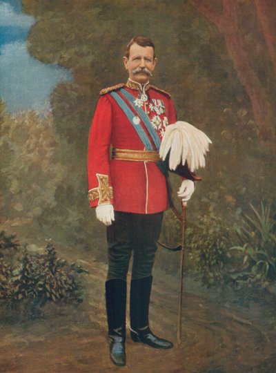 Teniente General Sir Charles Warren, Comandante de la 5ª División, Fuerza de Campo Sudafricana de English Photographer