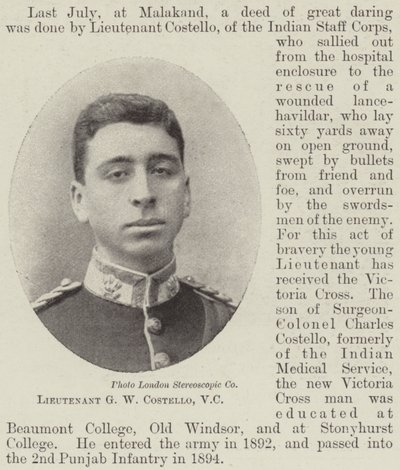 Teniente G W Costello, VC de English Photographer