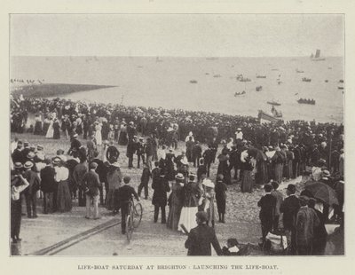 Sábado de botes salvavidas en Brighton, lanzamiento del bote salvavidas de English Photographer