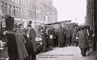 Mercados callejeros de trabajadores de Londres de English Photographer