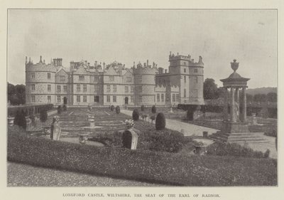 Castillo de Longford, Wiltshire, la residencia del conde de Radnor de English Photographer