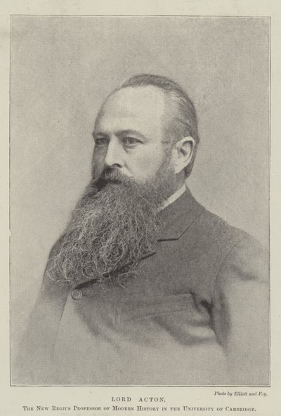 Lord Acton, el Nuevo Profesor Regio de Historia Moderna en la Universidad de Cambridge de English Photographer
