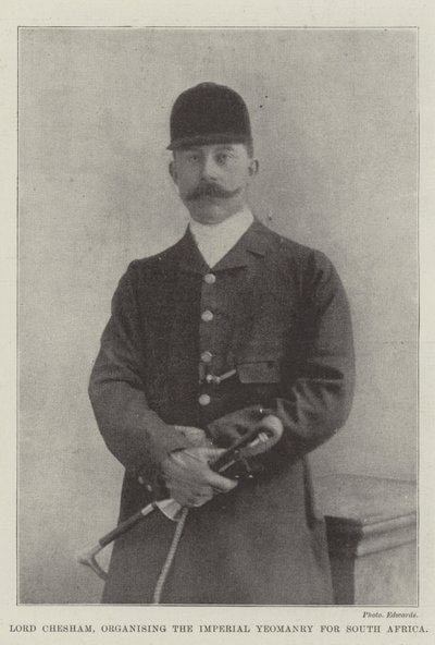Lord Chesham, organizando la caballería imperial para Sudáfrica de English Photographer