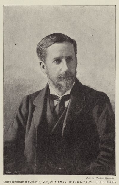 Lord George Hamilton, MP, presidente del Consejo Escolar de Londres de English Photographer