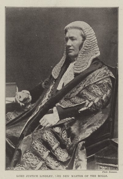 Lord Justice Lindley, el Nuevo Maestro de los Rollos de English Photographer