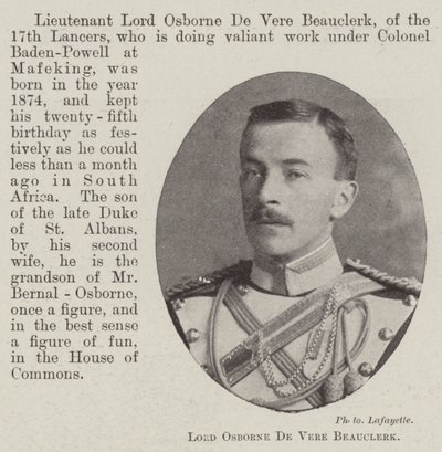 Lord Osborne De Vere Beauclerk de English Photographer