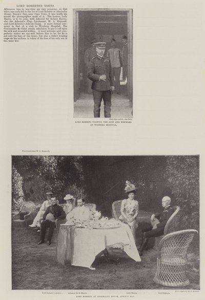 Visitas de Lord Roberts de English Photographer