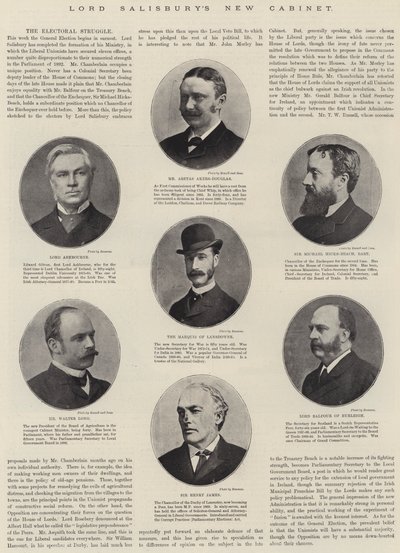 El Nuevo Gabinete de Lord Salisbury de English Photographer