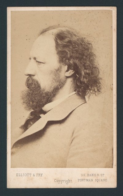 Lord Tennyson, tarjeta de visita de English Photographer