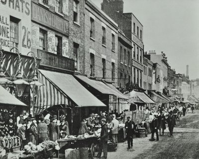 Lower Marsh: mirando al este, 1896 de English Photographer