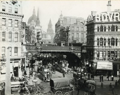 Ludgate Circus, Londres, c 1900 de English Photographer