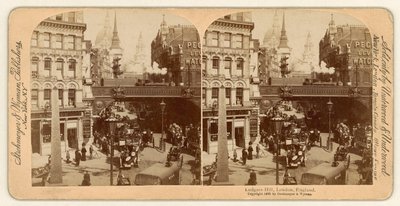 Ludgate Hill, vista estereoscópica de English Photographer