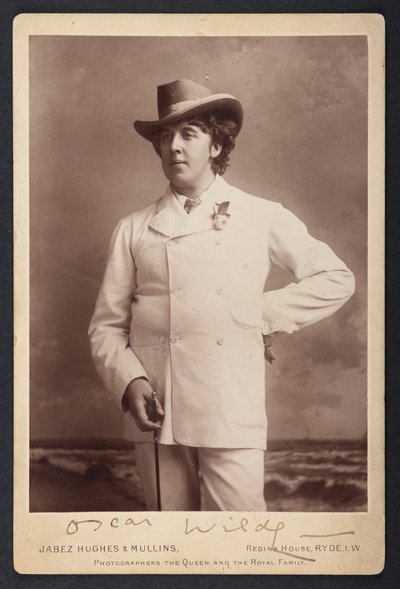 MS 81783 A, Oscar Wilde, c.1893 (fotografía en b/n) de English Photographer