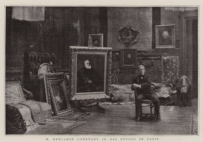 M Benjamin Constant en su estudio en París de English Photographer