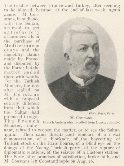 M Constans, Embajador Francés retirado de Constantinopla de English Photographer