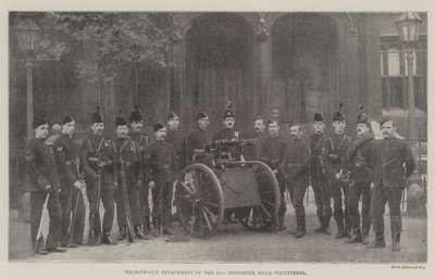 Destacamento de ametralladoras de los Voluntarios de Rifles de Middlesex 22 de English Photographer