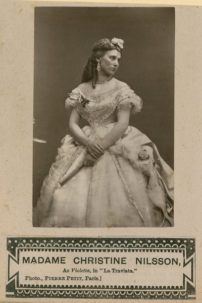 Madame Christine Nilsson como Violetta en La Traviata de English Photographer