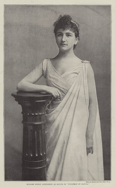 Madame Sigrid Arnoldson como Baucis en Philemon y Baucis de English Photographer