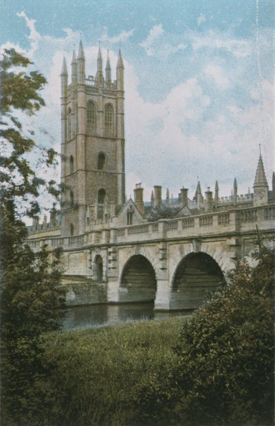 Colegio y Puente de Magdalen de English Photographer