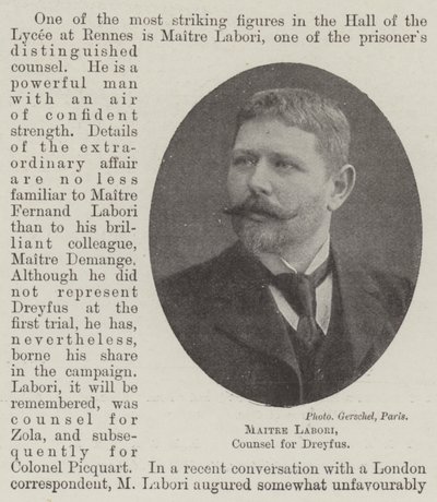 Maitre Labori, abogado de Dreyfus de English Photographer