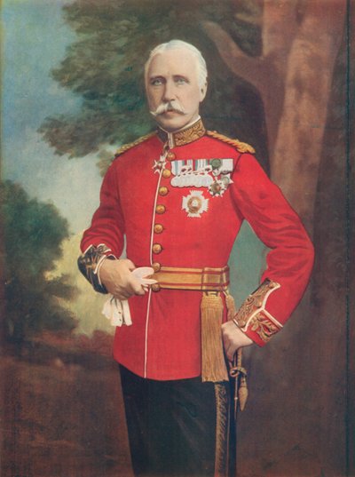 Mayor General Sir Bindon Blood, Comandante del Distrito de Meerut, Bengala de English Photographer