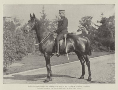 Mayor-General Sir Redvers Buller, GCB, VC, en su Caballo Favorito, Gambler de English Photographer