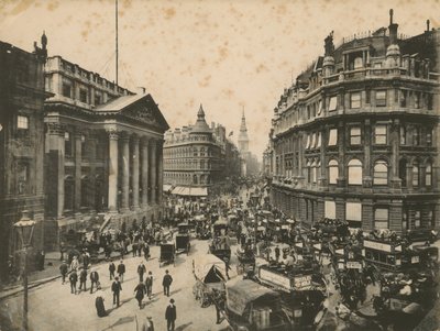 Mansion House, Queen Victoria Street y Cheapside, Londres de English Photographer