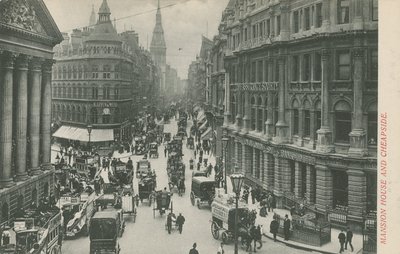 Mansion House y Cheapside, Londres de English Photographer