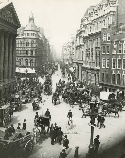 Mansion House y Cheapside, Londres, c 1900 de English Photographer