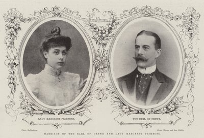 Matrimonio del Conde de Crewe y Lady Margaret Primrose de English Photographer