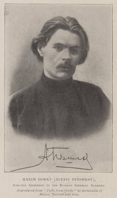 Máximo Gorki (Alexis Pyeshkov), rechazado en la Academia Imperial Rusa de English Photographer