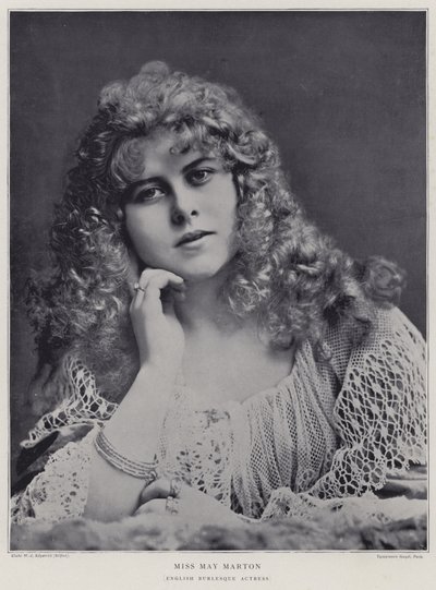 May Marton, actriz de burlesque inglesa de English Photographer