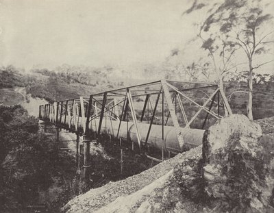 Tuberías de suministro de agua de Melbourne, sobre el río Plenty, Greensborough de English Photographer