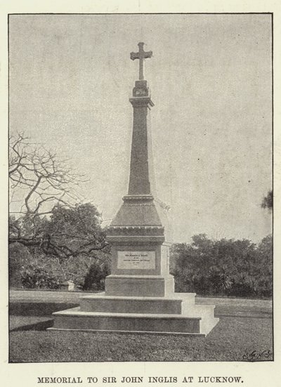 Memorial a Sir John Inglis en Lucknow de English Photographer