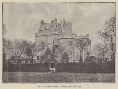 Escuela del castillo de Merchiston, Edimburgo (grabado) de English Photographer